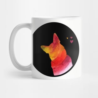 German Shepherd Love - Summer Love Silhouette Mug